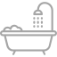 Baignoire standard / baignoire d'hydromassage avec supplément